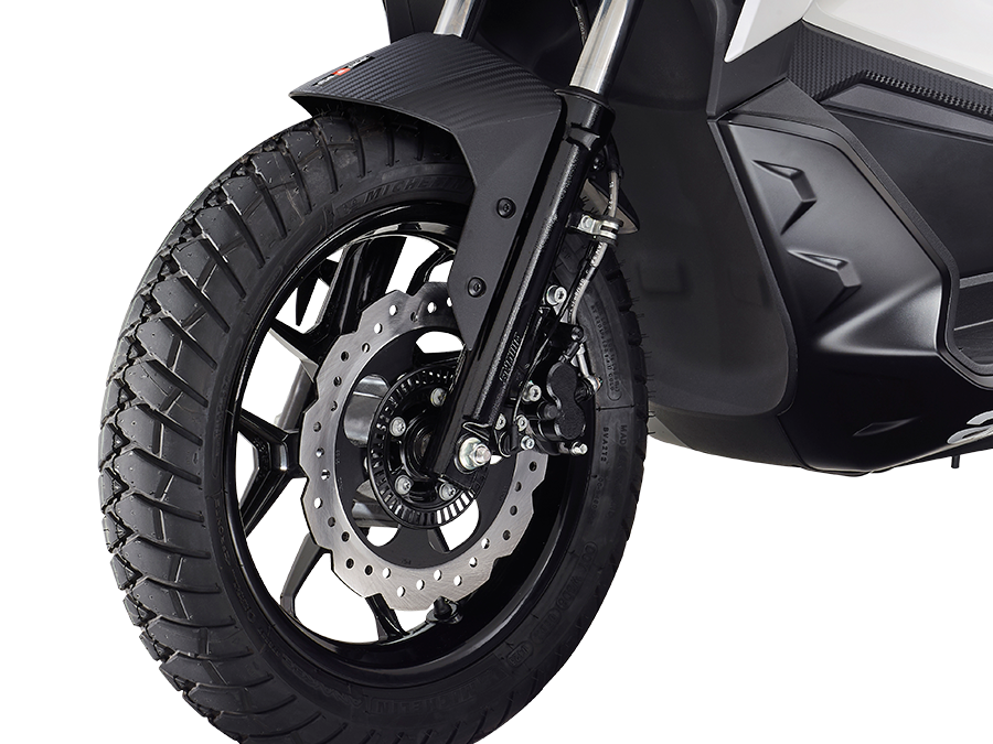 前轮浪花式制动盘带ABS