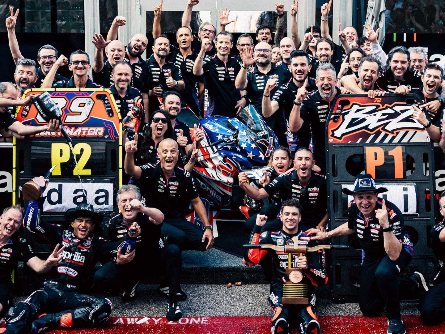 Aprilia缔造历史，再揽MotoGP分站冠亚！