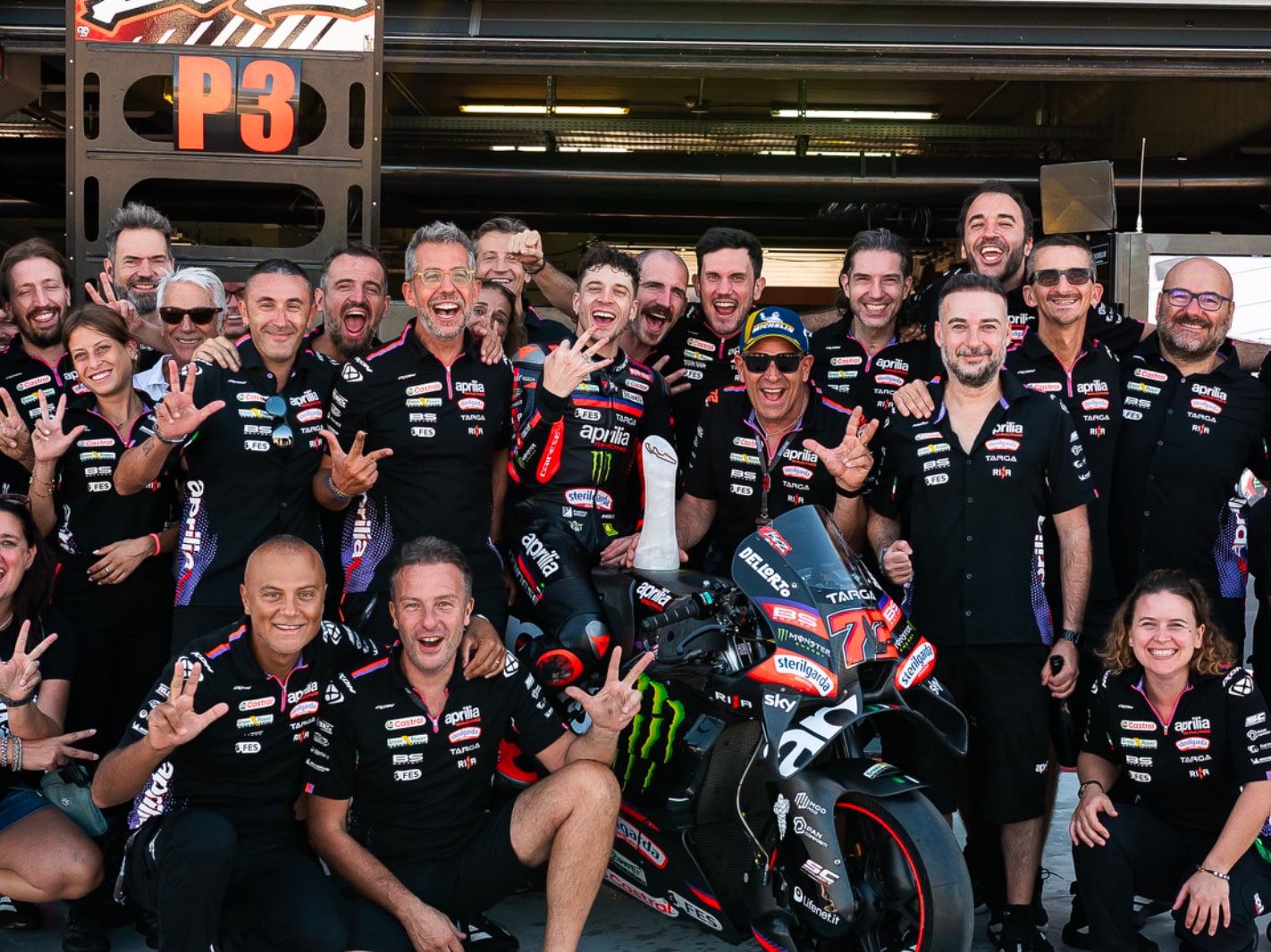 Aprilia Racing斩获领奖台及前五名，圆满收官MotorLand Aragón站